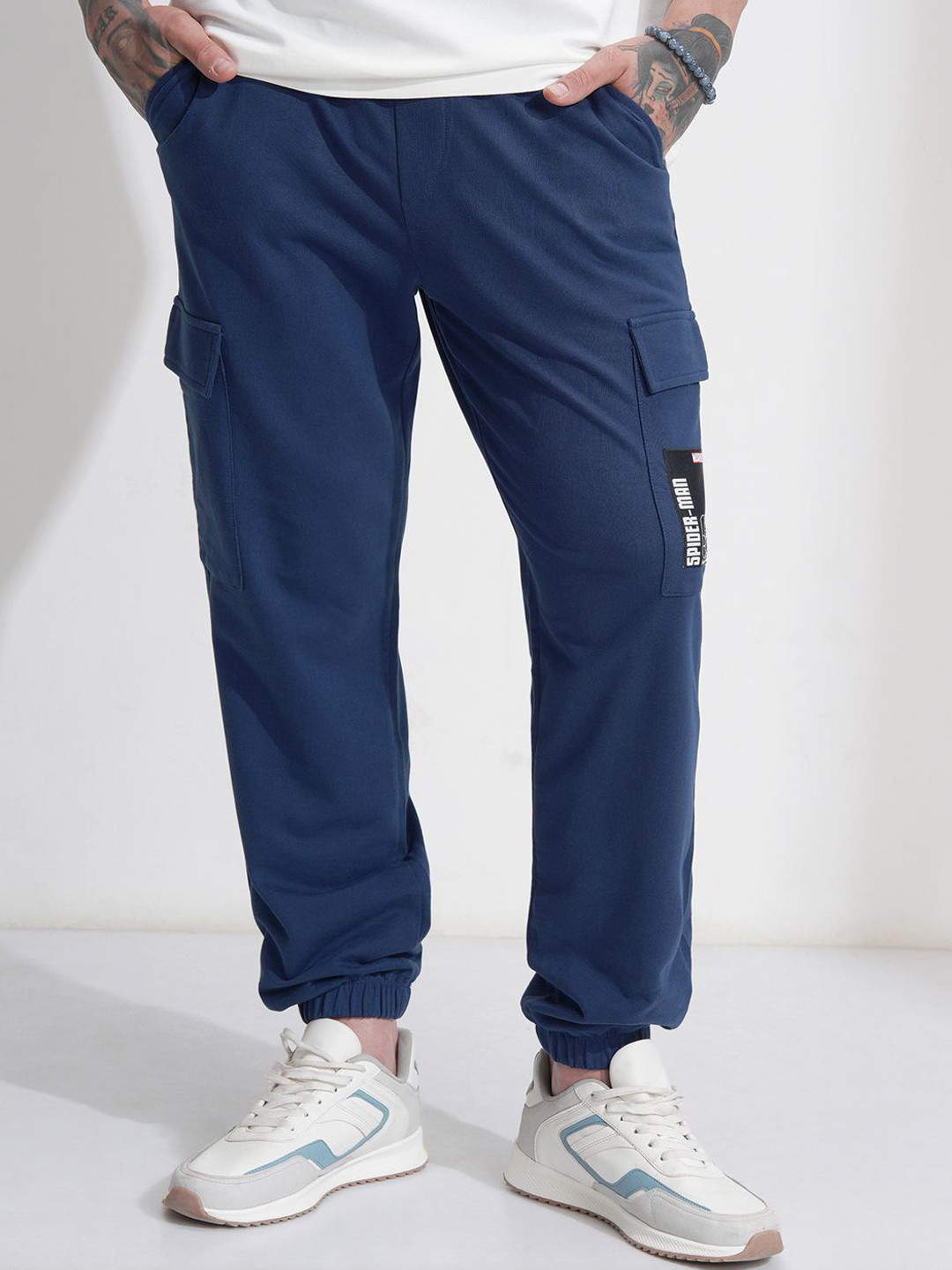 HIGHLANDER Marvel Spiderman Men Relaxed Fit Cargo Jogger