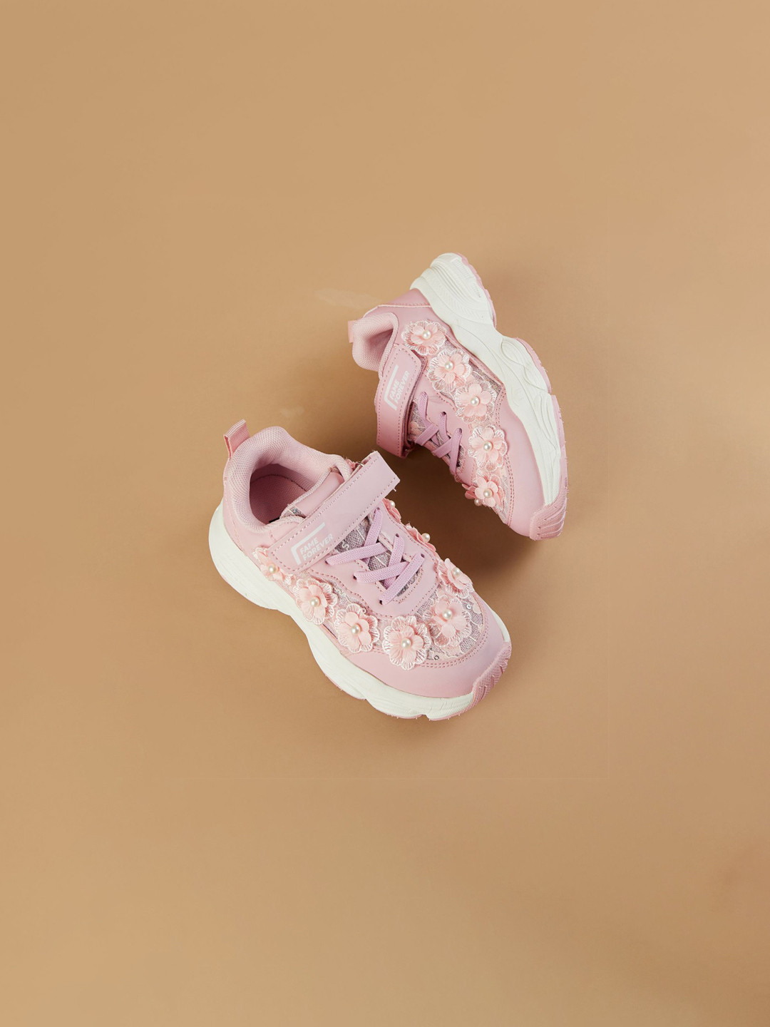 Fame Forever by Lifestyle Girl PU Velcro Sneakers