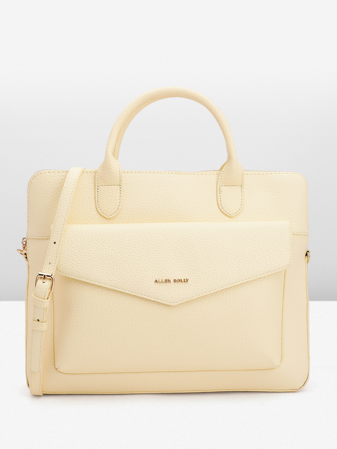 Allen Solly Textured Up to 16 inch Laptop Size Handheld Bag