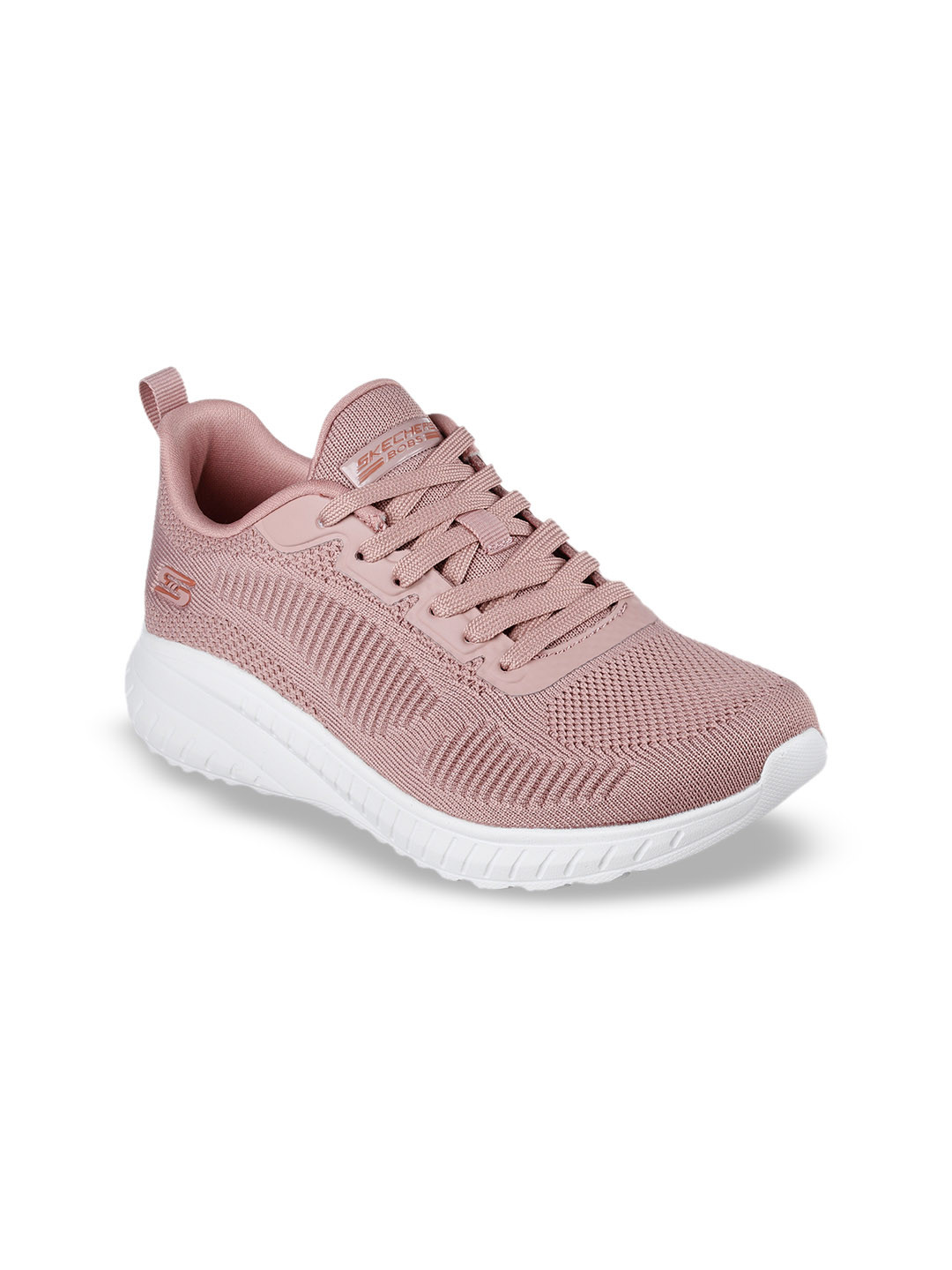 Skechers Women Bobs Squad Chaos Casual Lace Up Lightweight Sneakers