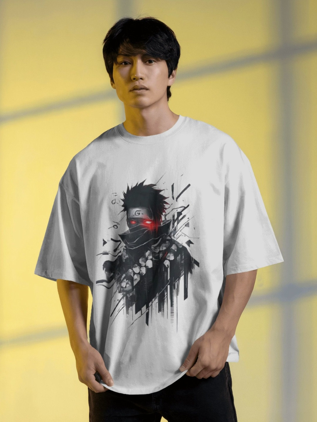 Silver Moon Clothing Men's Graphic Oversized T-shirt