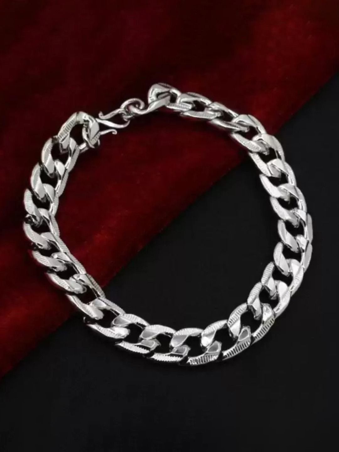 VAGHBHATT Premium Stainless Steel Sterling Silver Wraparound Bracelet