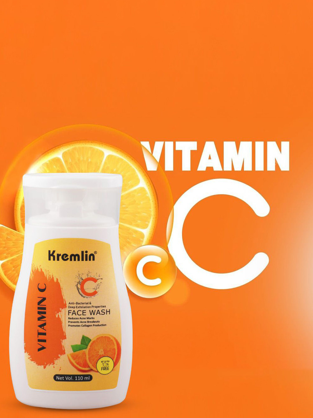 Kremlin Vitamin C Intensely Hydrates Face Wash - 100 ml