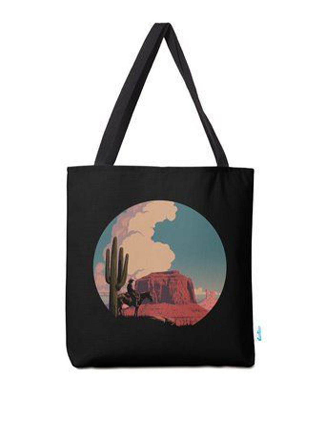 the sack co Embellished Structured Tote Bag with Applique