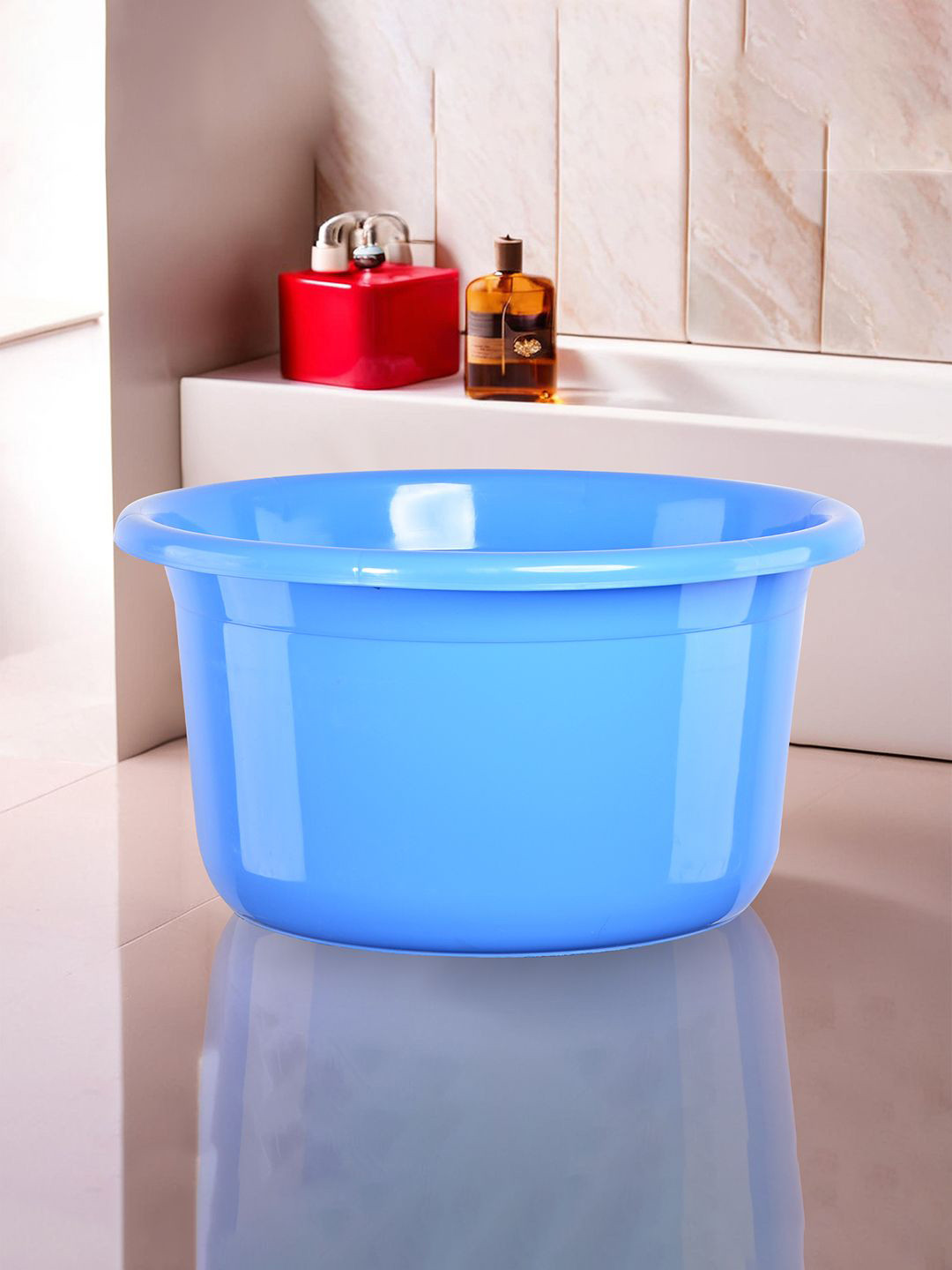 Kuber Industries Blue Bath Tubs 25L