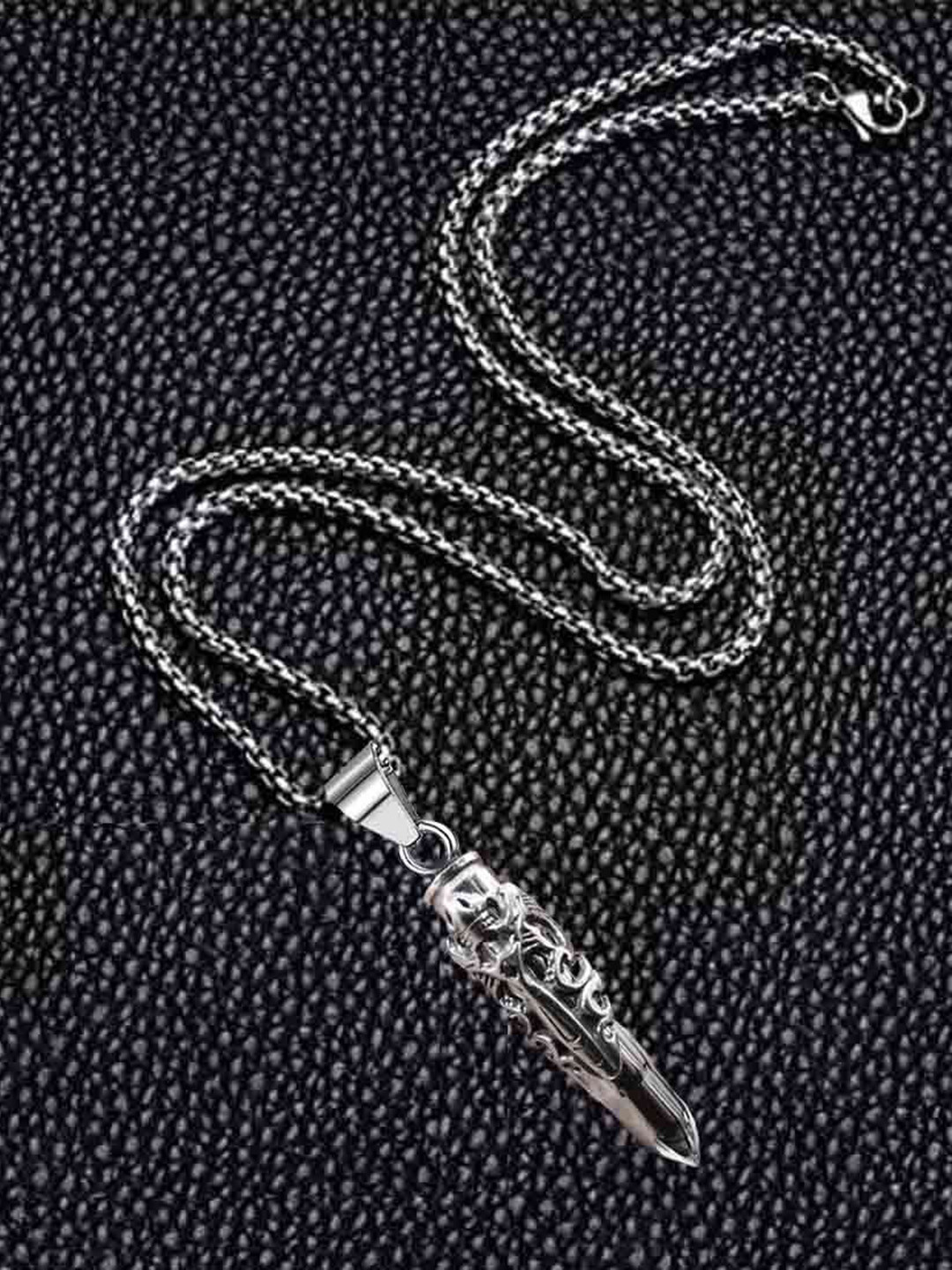 M Men Style Gothic Punk Silver-Plated Dragon Pendants