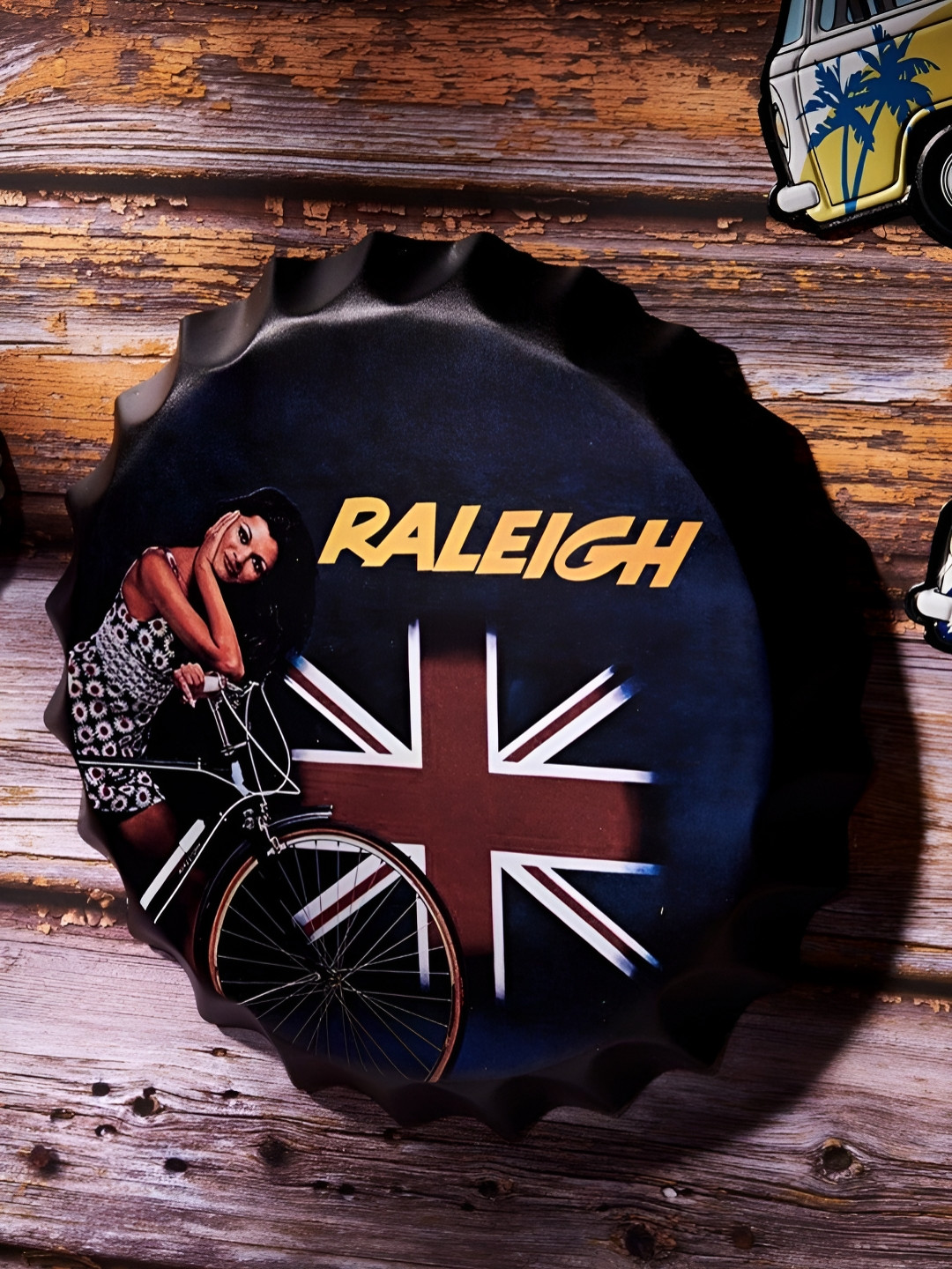 eazy wagon Raleigh Metal Matte Hanging Hall Signs and Plaques-14In