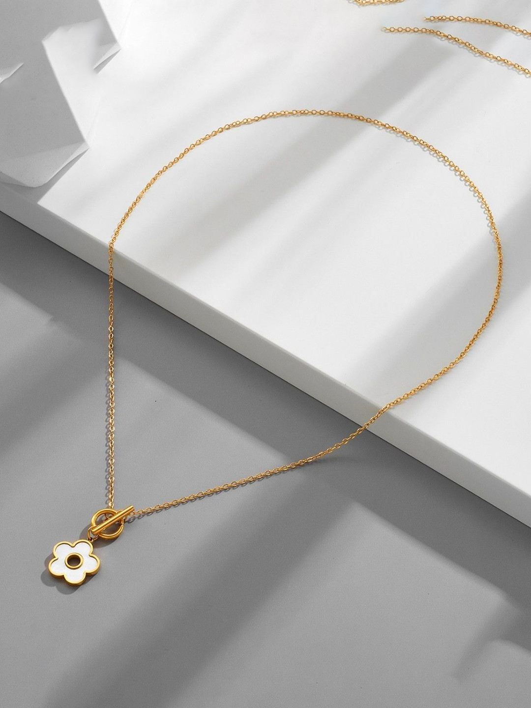 MYKI Stainless Steel Gold-Plated Artistic Chain