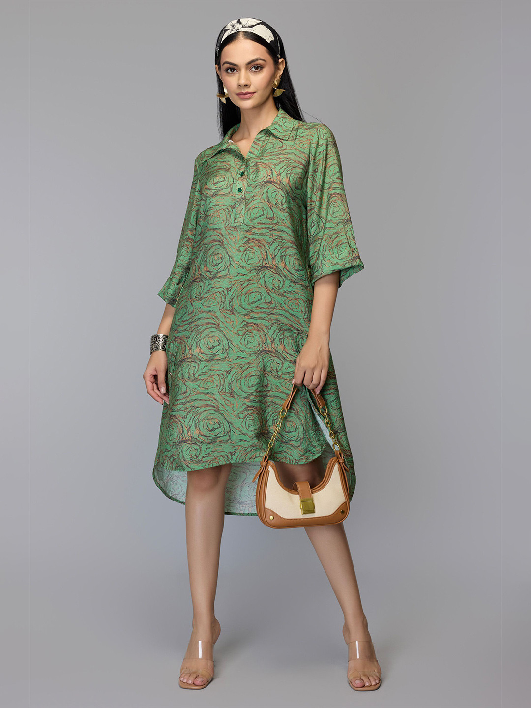Tamiska By Narendra Kumar Women Ethnic Motifs Shirt Dress