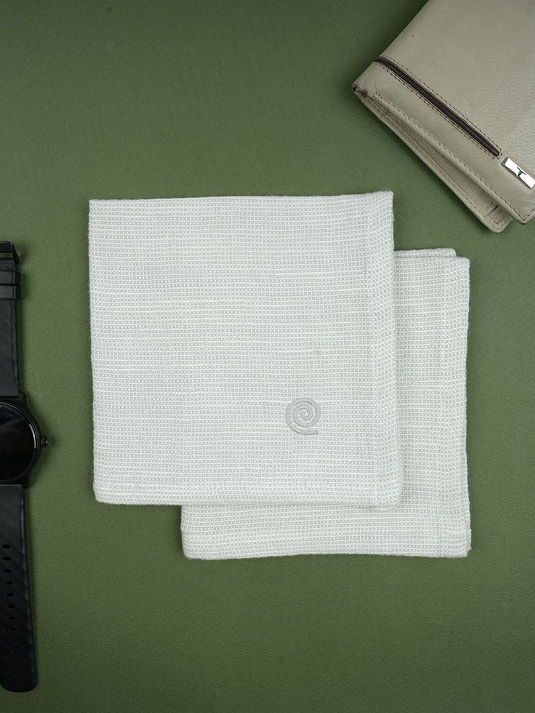 Doctor Towels Lilac Checked 550GSM Set of 2 Anti-Bacterial Bamboo Handkerchief