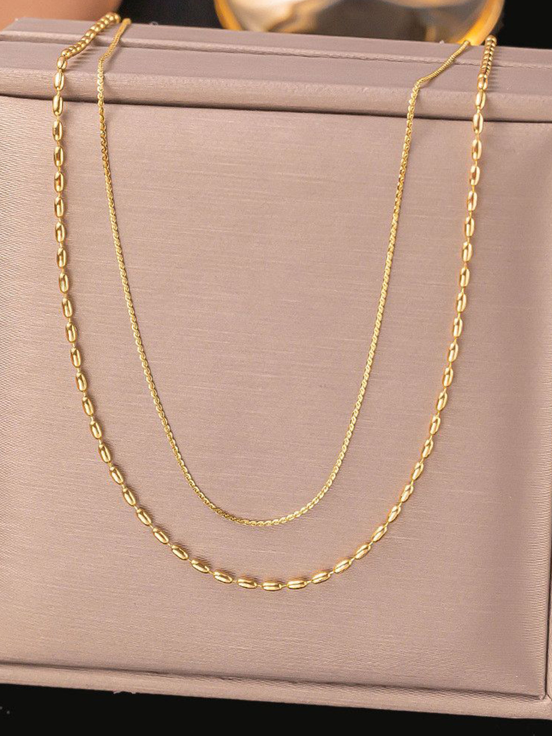 MYKI Stainless Steel Gold-Plated Sublime Chain