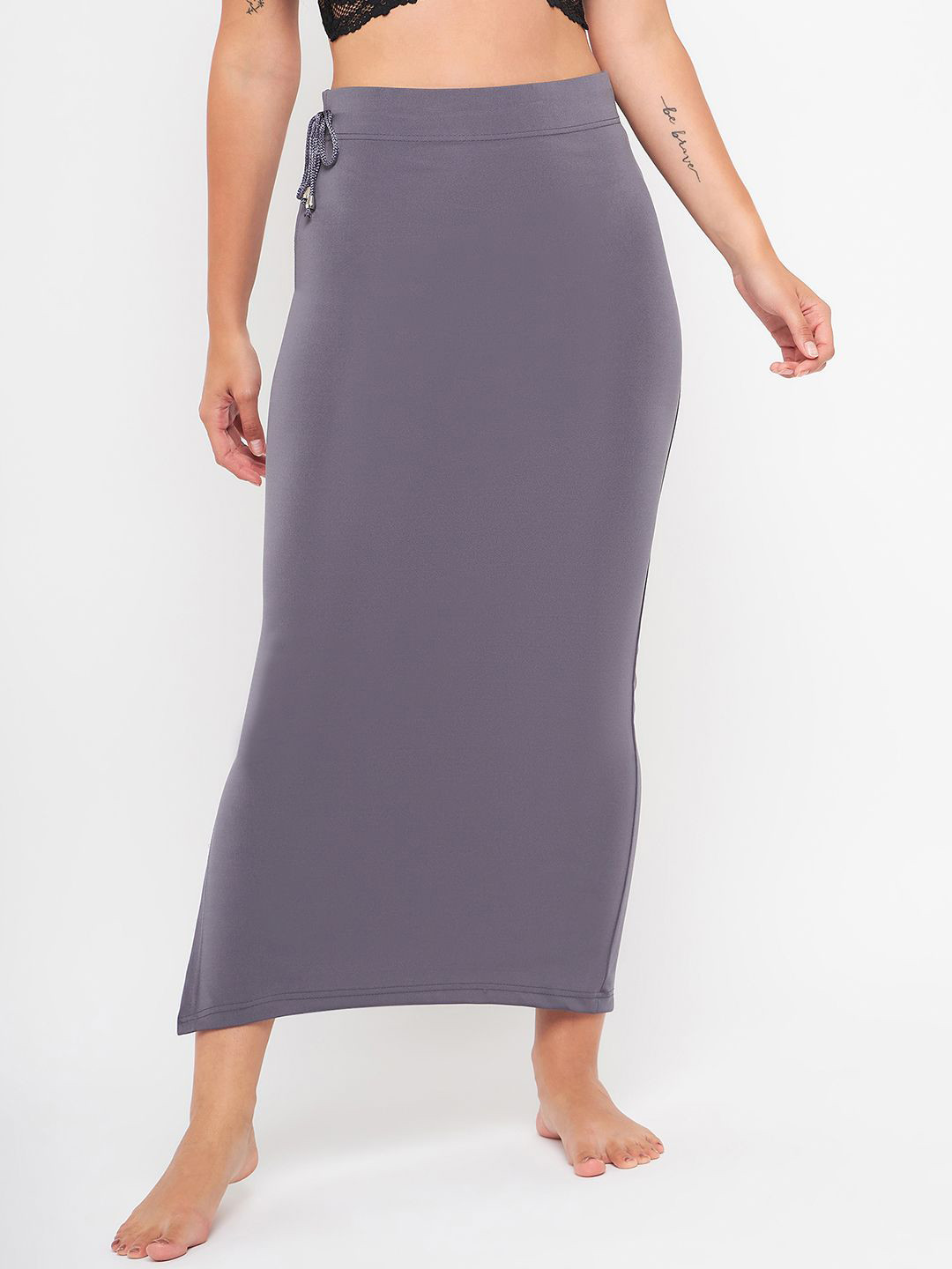 SECRETS BY ZEROKAATA Seamless Saree Shapewear Petticoat For Women With Side Drawstring