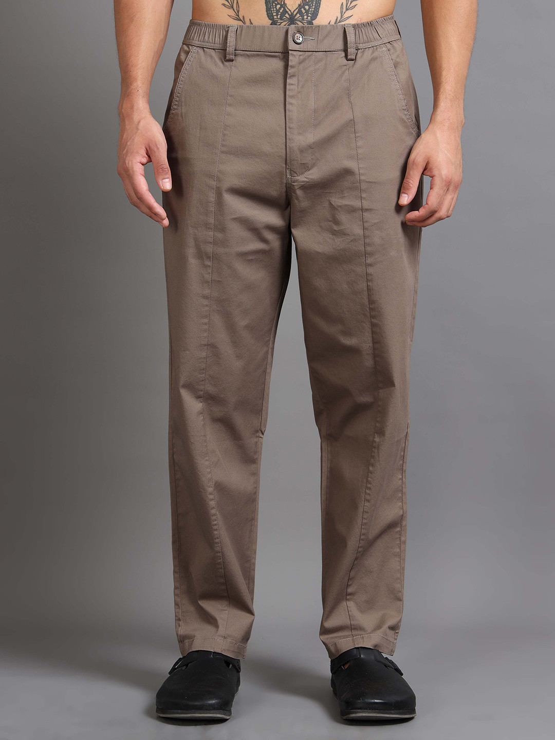Italian Colony Men Cotton Relaxed Trousers