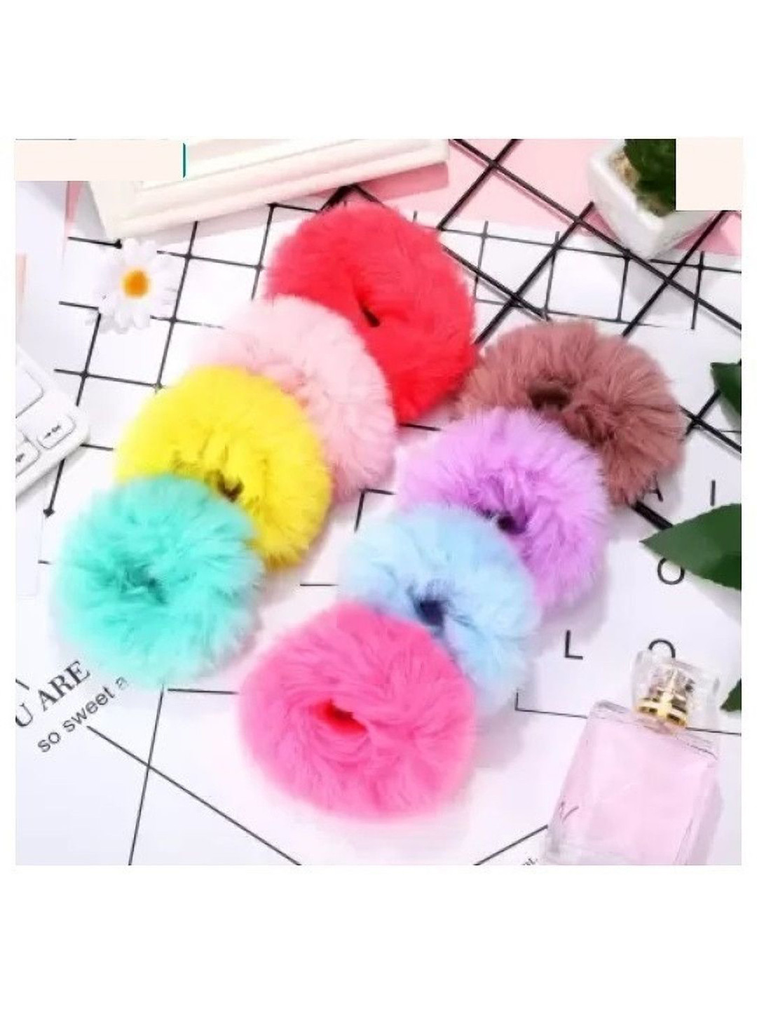SZN Women Fur Ponytail Holders