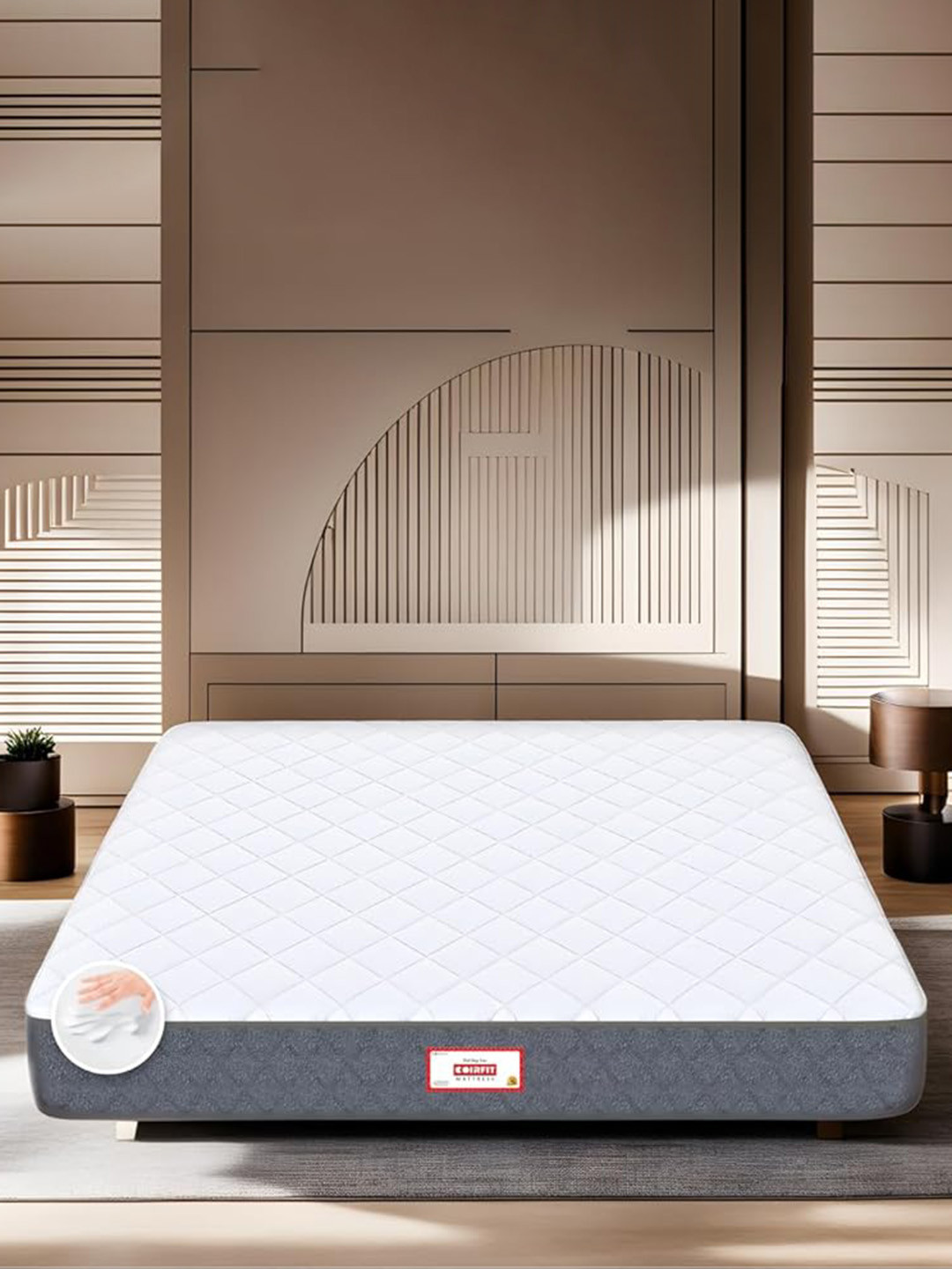 COIRFIT Twin Plus 5 Zone I-shape Tech.Memory Foam Queen Size 10 Inch Mattress (72X66)