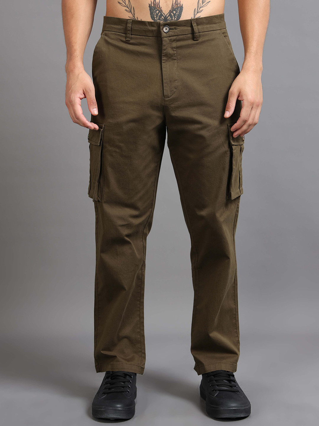 Italian Colony Men Relaxed Cargos Trousers