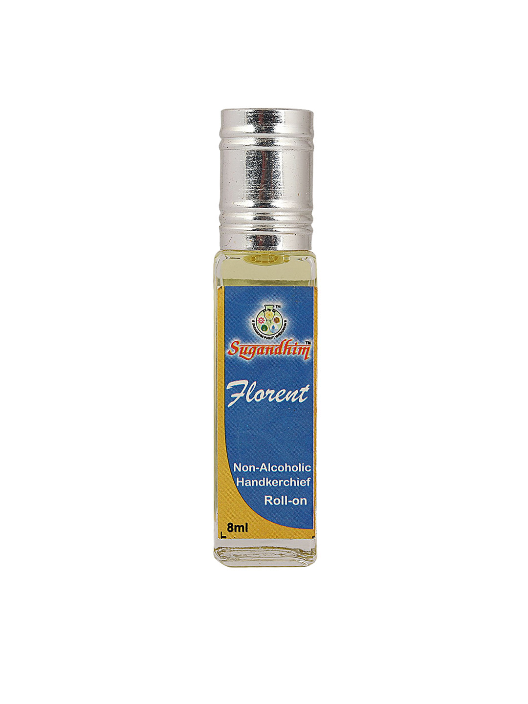 Sugandhim Florent Fragrance Roll-On Non-Alcoholic Subtle Aroma Easy Application - 8ml