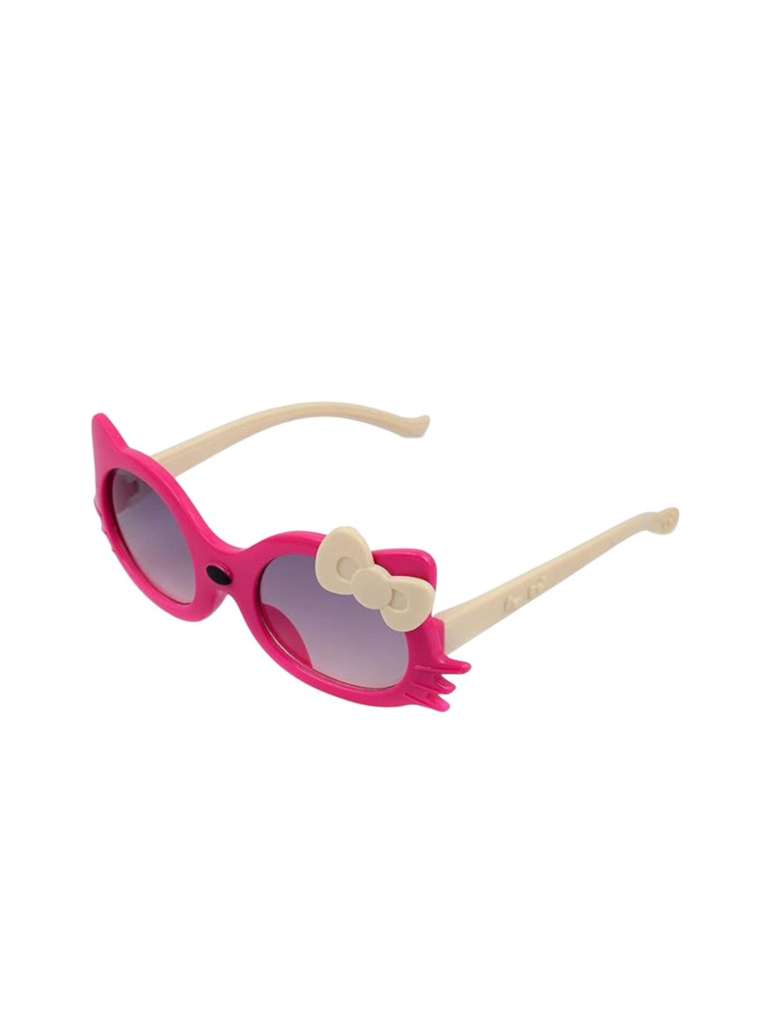SHOP FRENZY Kids Cateye Sunglasses with UV Protected Lens Dark Pink Catey 2021 Sunglass