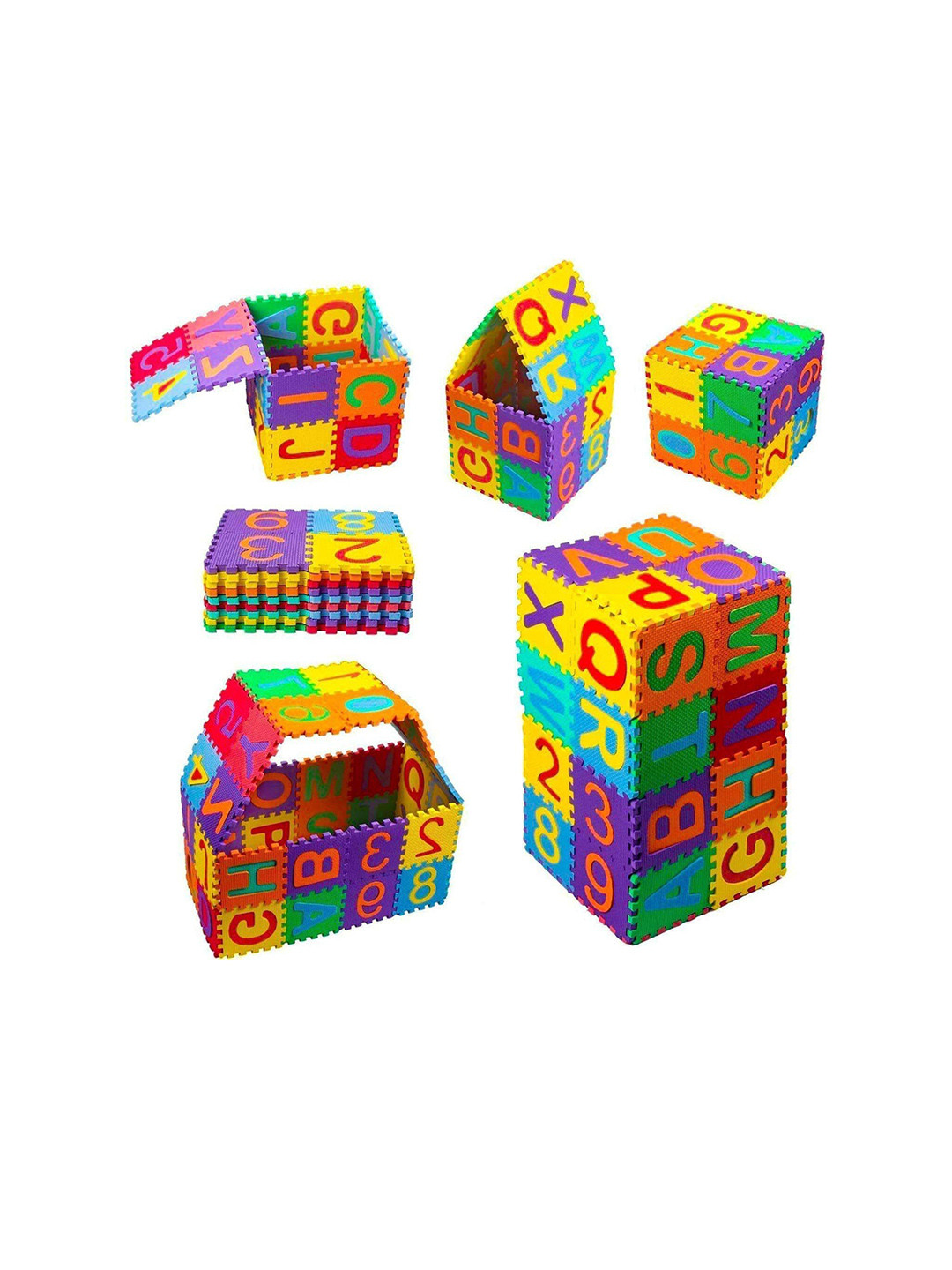 Dandles  Kids BPA Free Puzzles Alphabet and Number Mat Learning and Development Toys