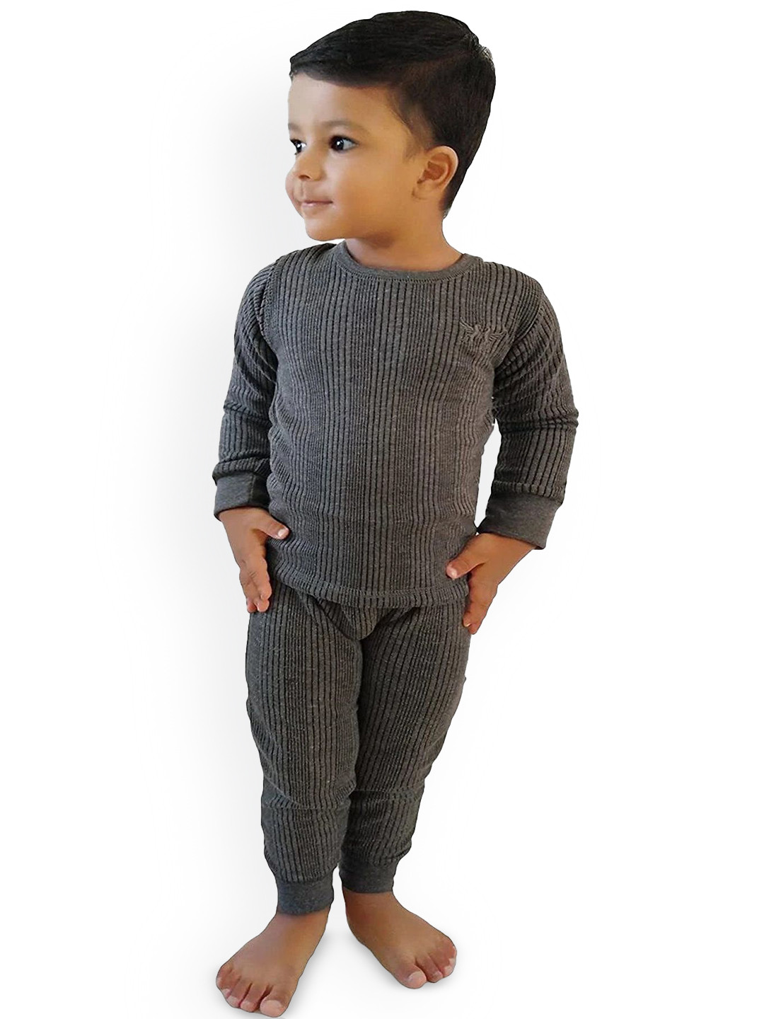 FIRST SLEEP Kids Pack Of 2 Ribbed Thermal Sets