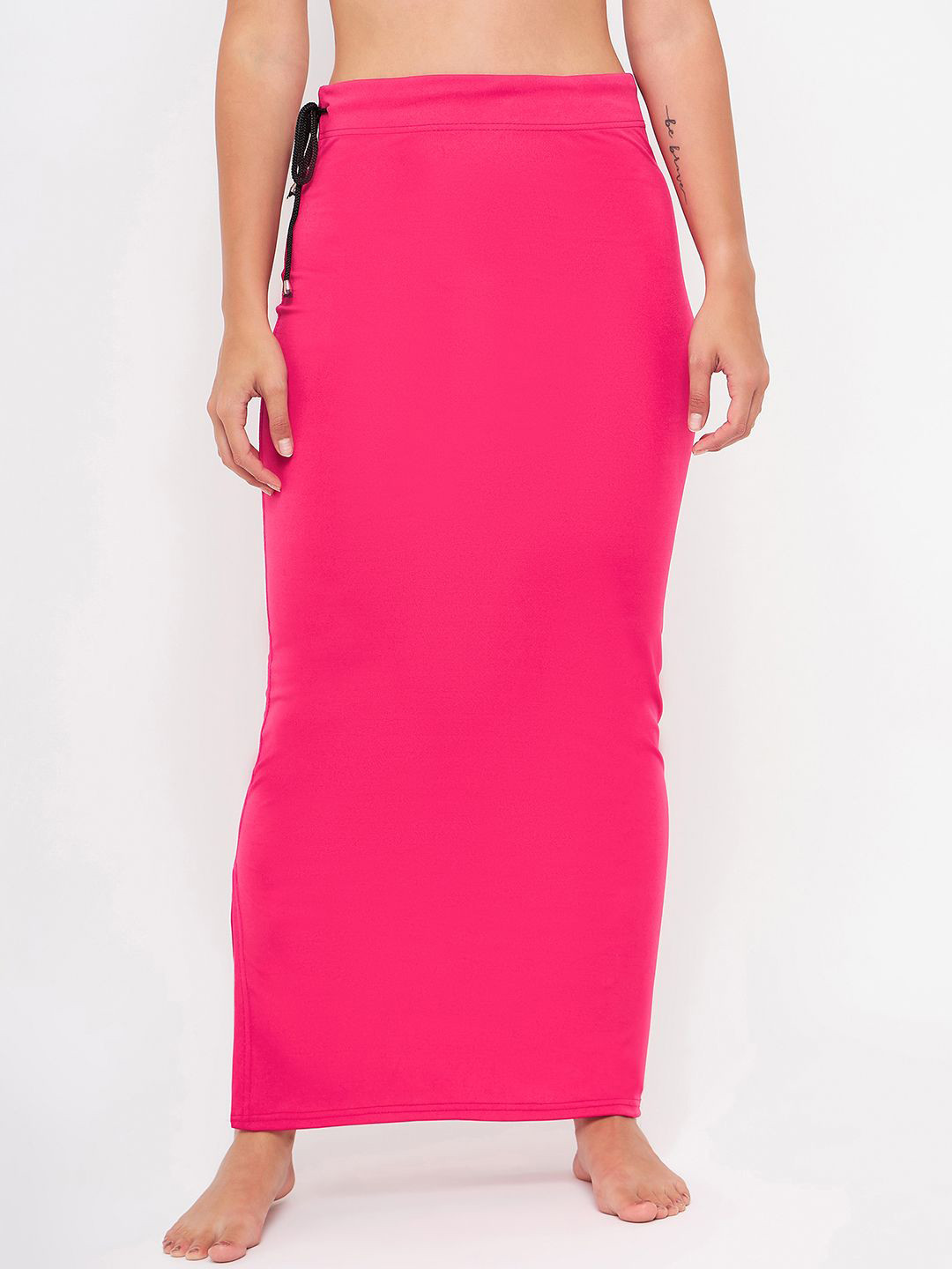 SECRETS BY ZEROKAATA Seamless Saree Shapewear Petticoat With Side Drawstring