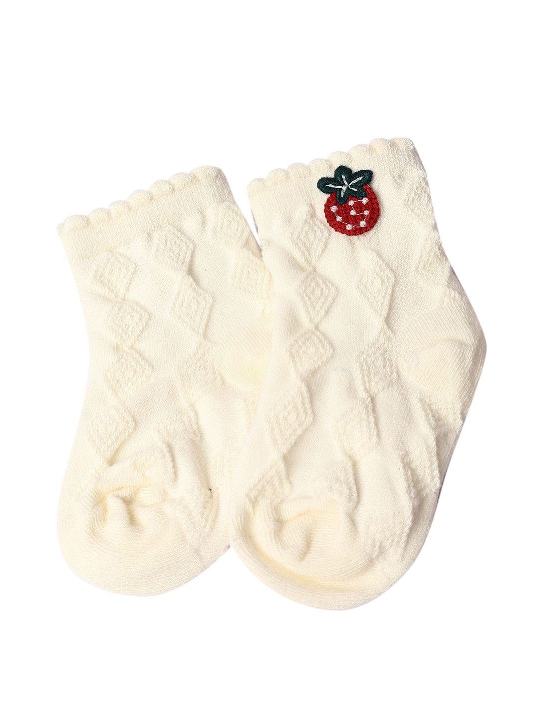 KIDOfash Infant Girls Embroidered Ankle Length Socks