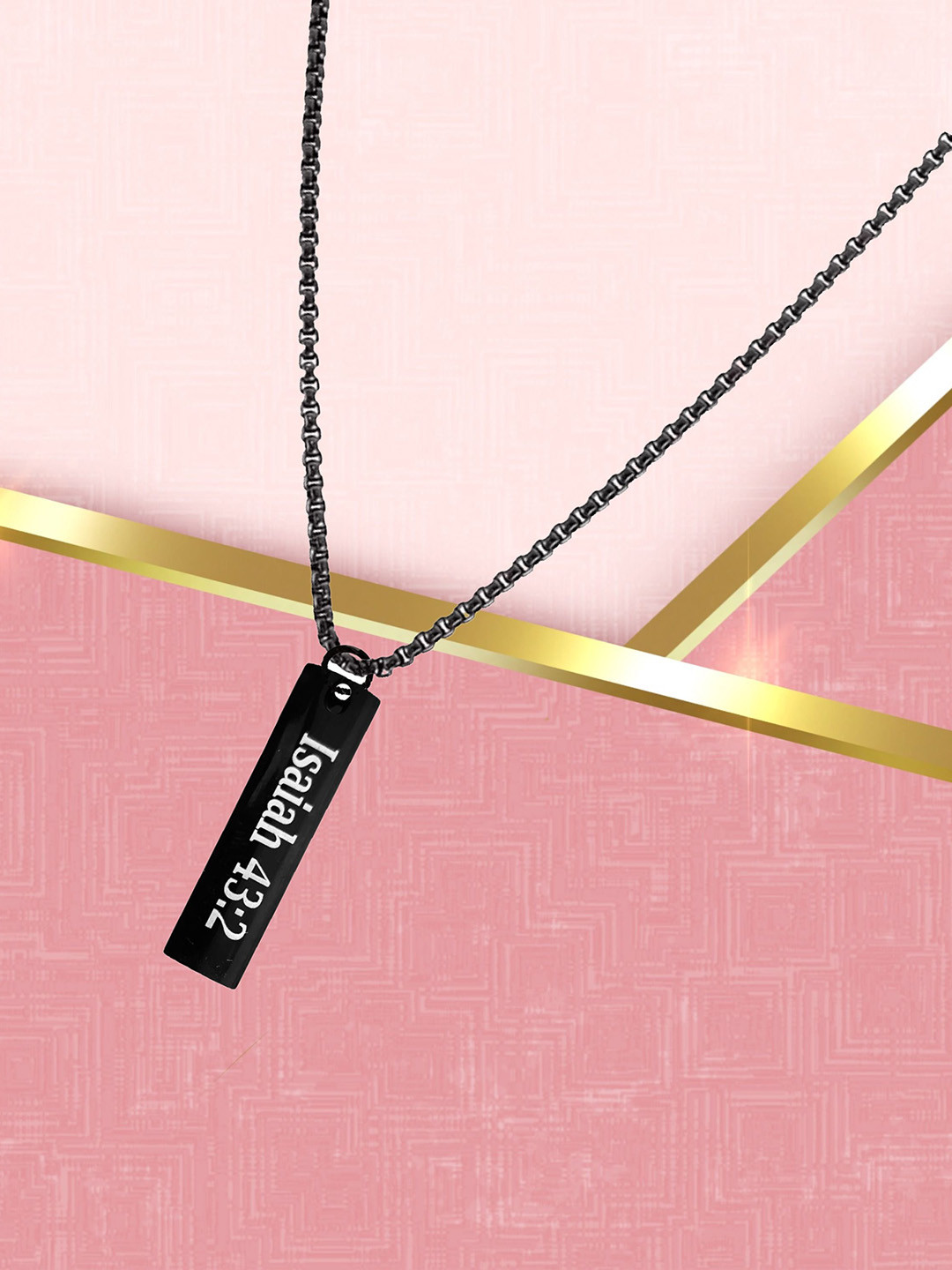 M Men Style Stainless Steel Christian Bible Geometric Pendants