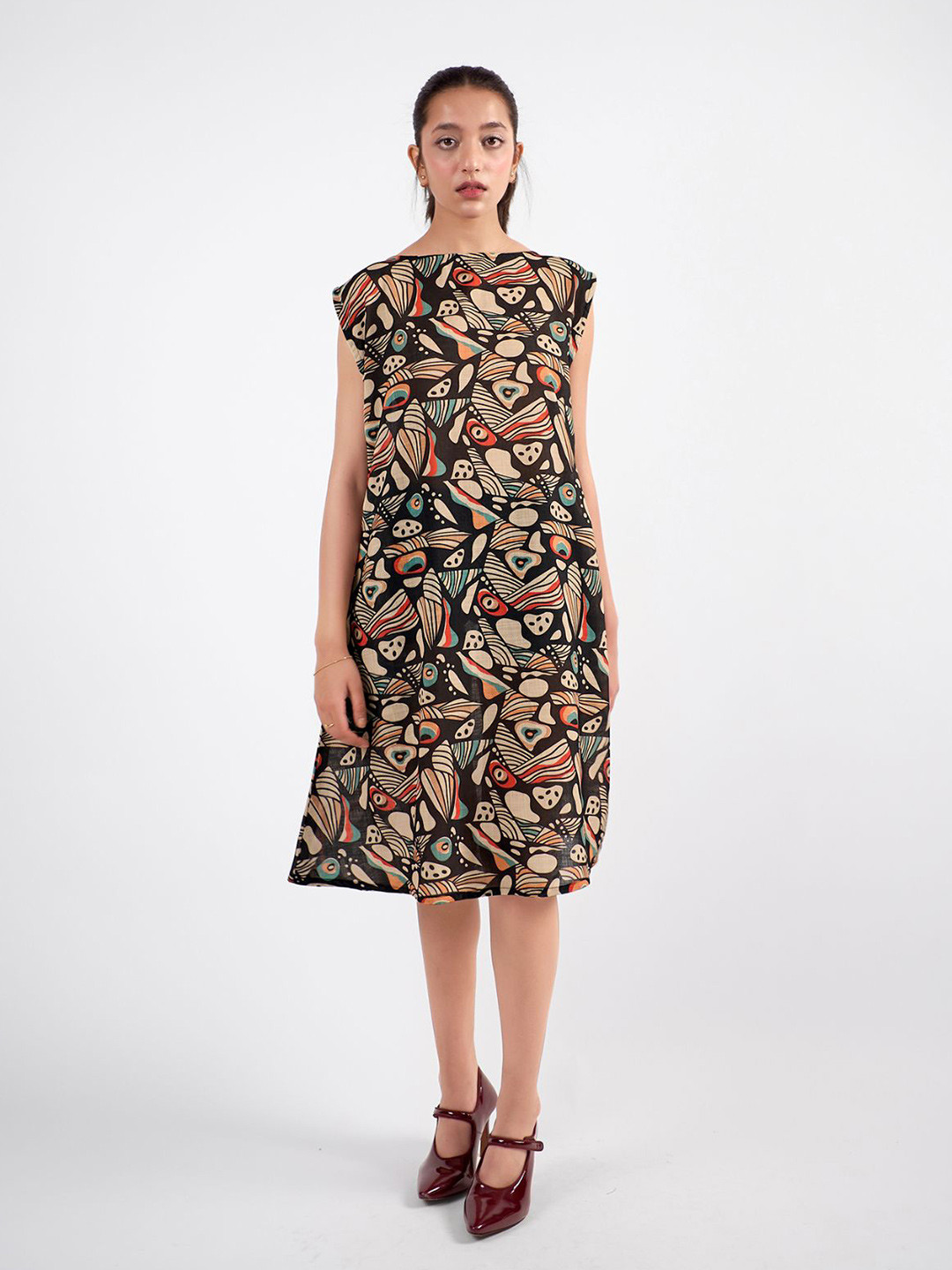 All Her Collective Printed Shift Dress