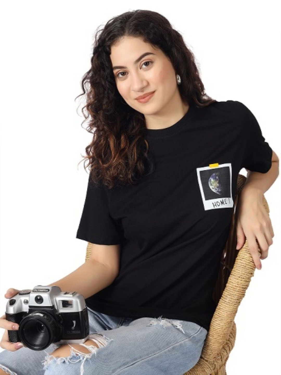 PULP Women Printed Pockets T-shirt