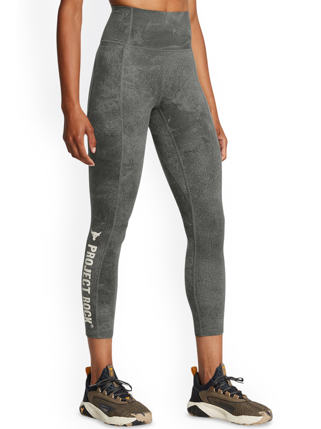 UNDER ARMOUR Women Project Rock Lets Go Printed Ankle-Length Tights