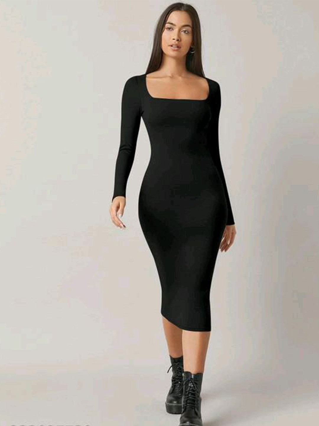 TRENDY ERA Women Bodycon Midi Dress