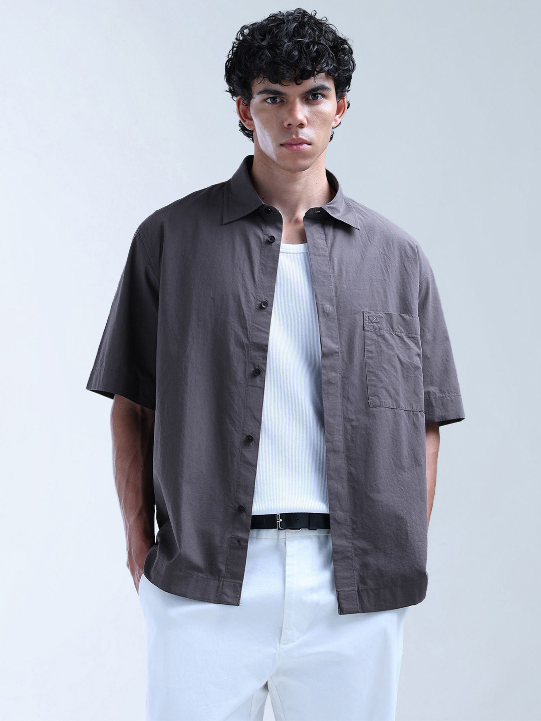 Flying Machine Men Opaque Casual Oversized Shirt