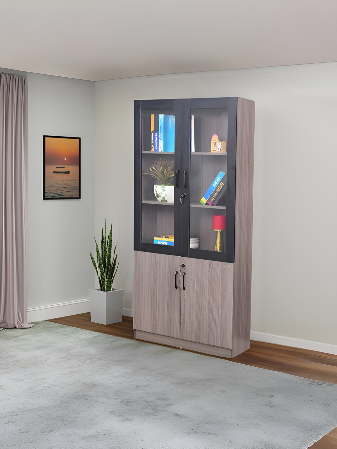 Royaloak Brown Closed  Tivoli Bookshelf