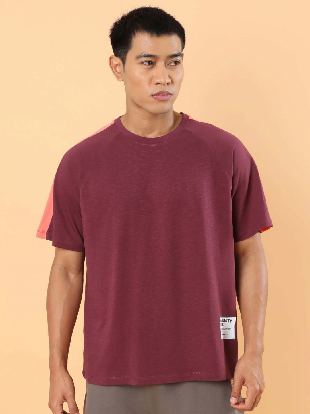 CULT Men Maroon Community Sports Relaxed fit T-shirt