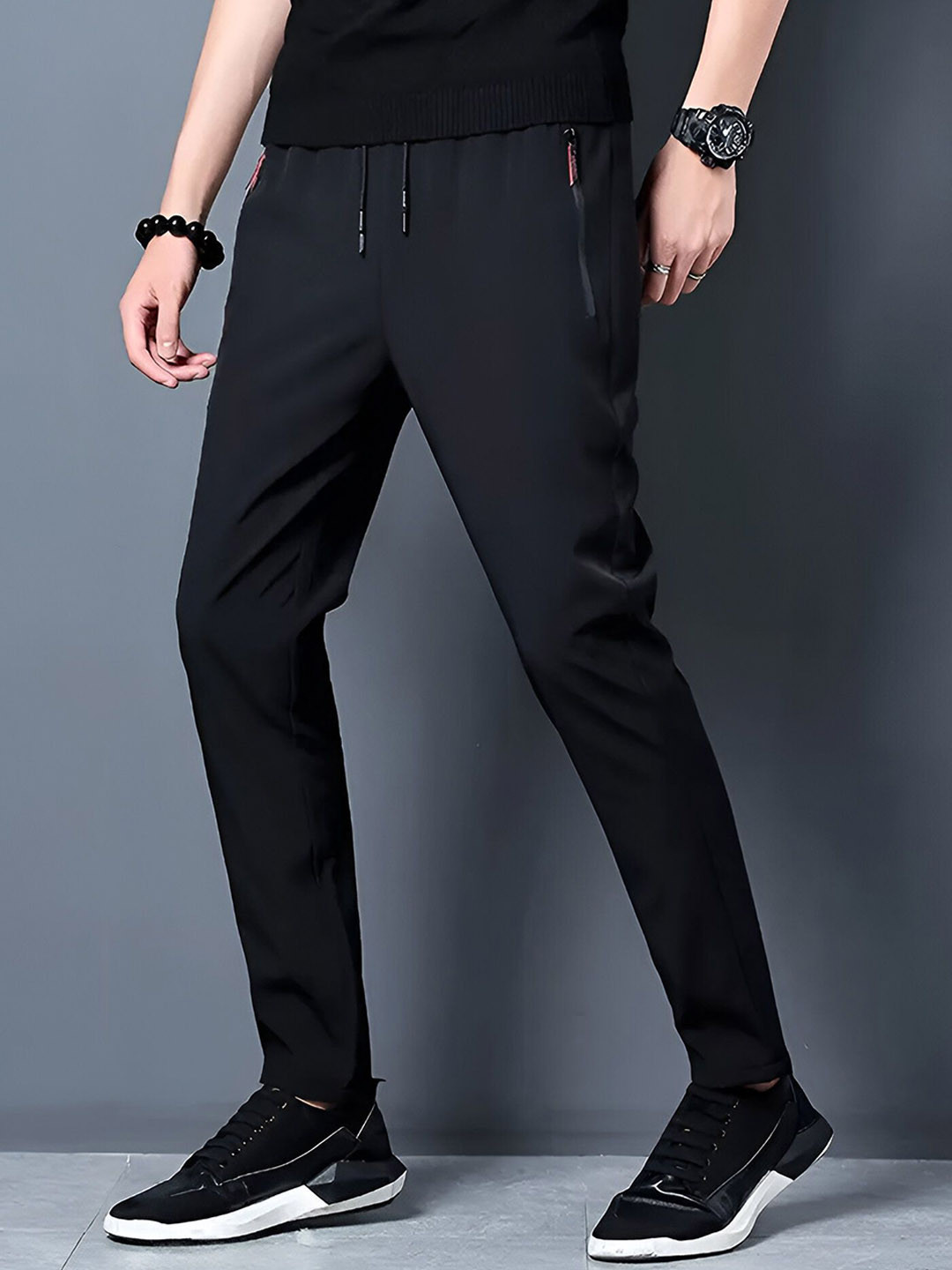 THIRD QUADRANT Men Tapered Fit Track Pants