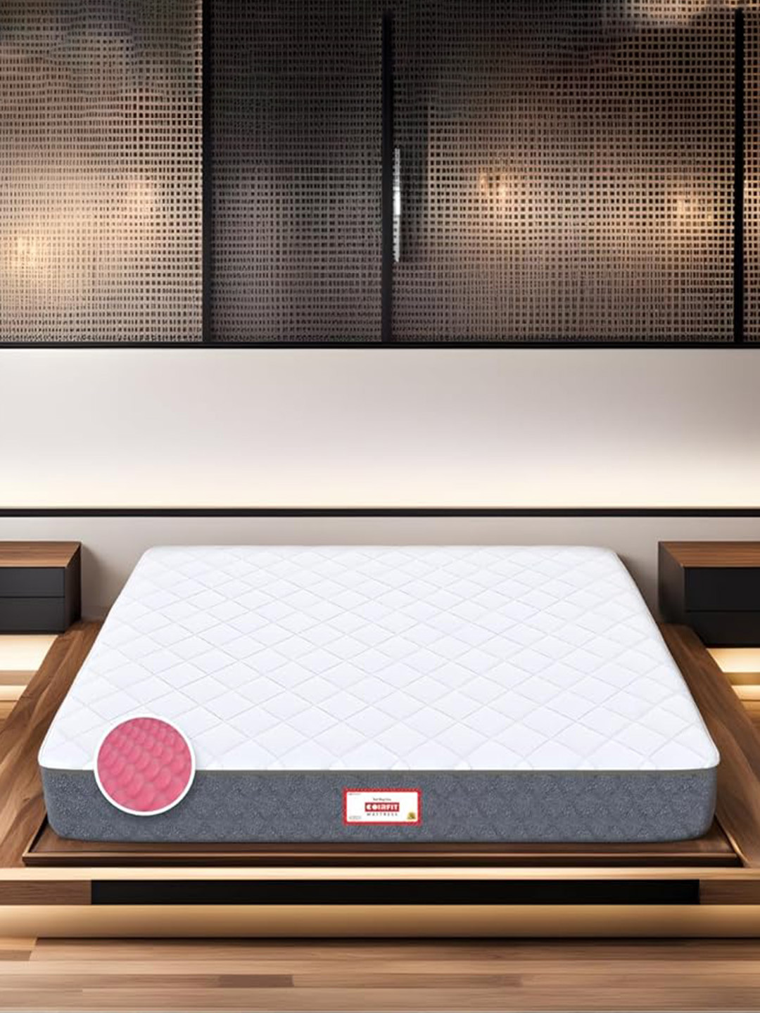 COIRFIT Twin Dlx Dual Comfort SRTX Tech.HR Foam Double Size 5 Inch Mattress (72X48)