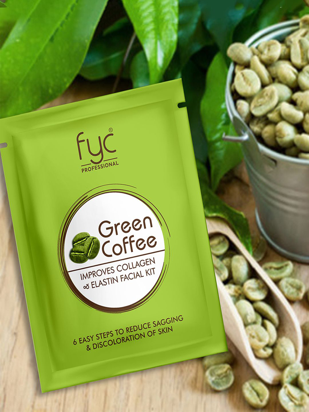 FYC Professional Green Coffee Facial Kit Revitalizing & Firming- 55 g