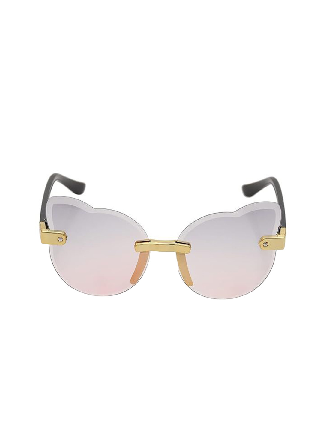 SHOP FRENZY Kids Butterfly Sunglasses & UV Protected Lens Rimless buterfly pink sunglass