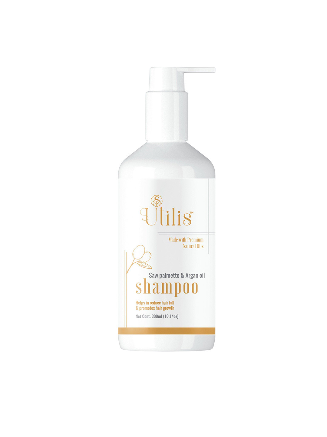 UTILIS Shampoo With Saw Palmetto & Argan Oil - 300 ml
