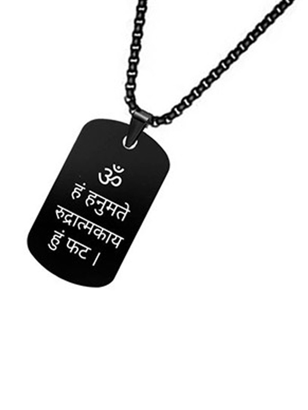 M Men Style Stainless Steel Religious Om Ham Hanumate Contemporary Pendants With Chain