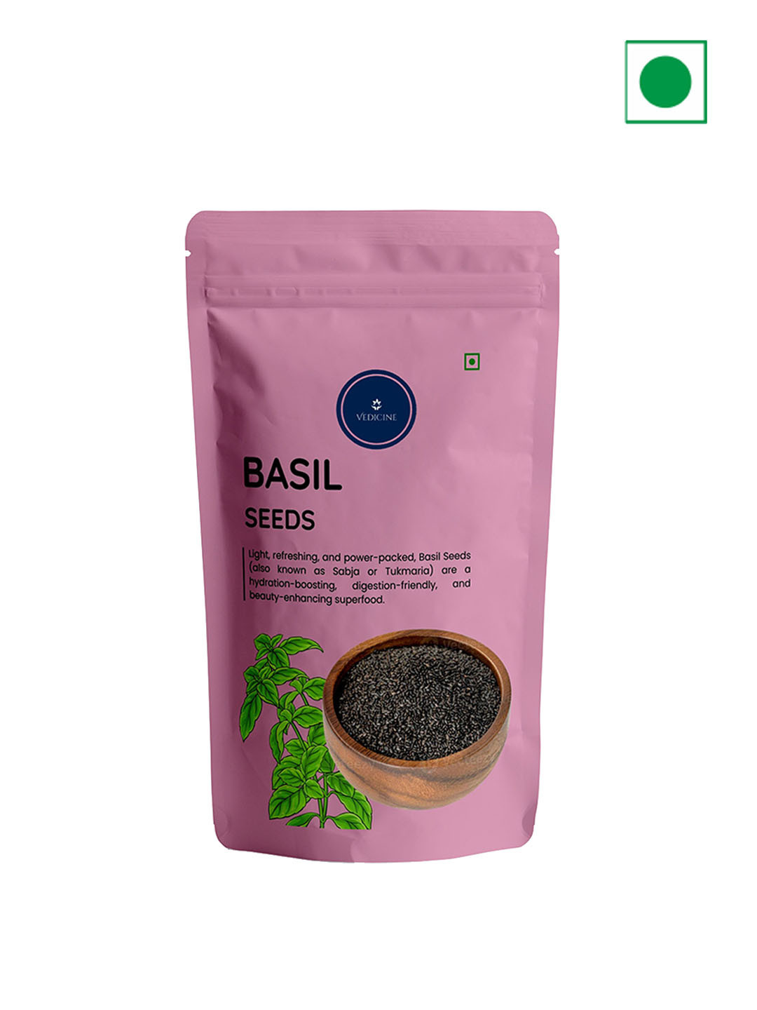 VEDICINE Basil Seeds - 200gm