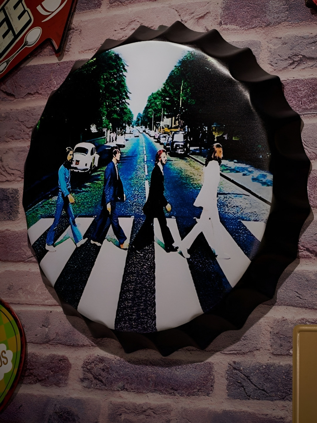 eazy wagon Bottle Caps sign - The Beatles Abby Road Metal Matte Signs and Plaques-14In