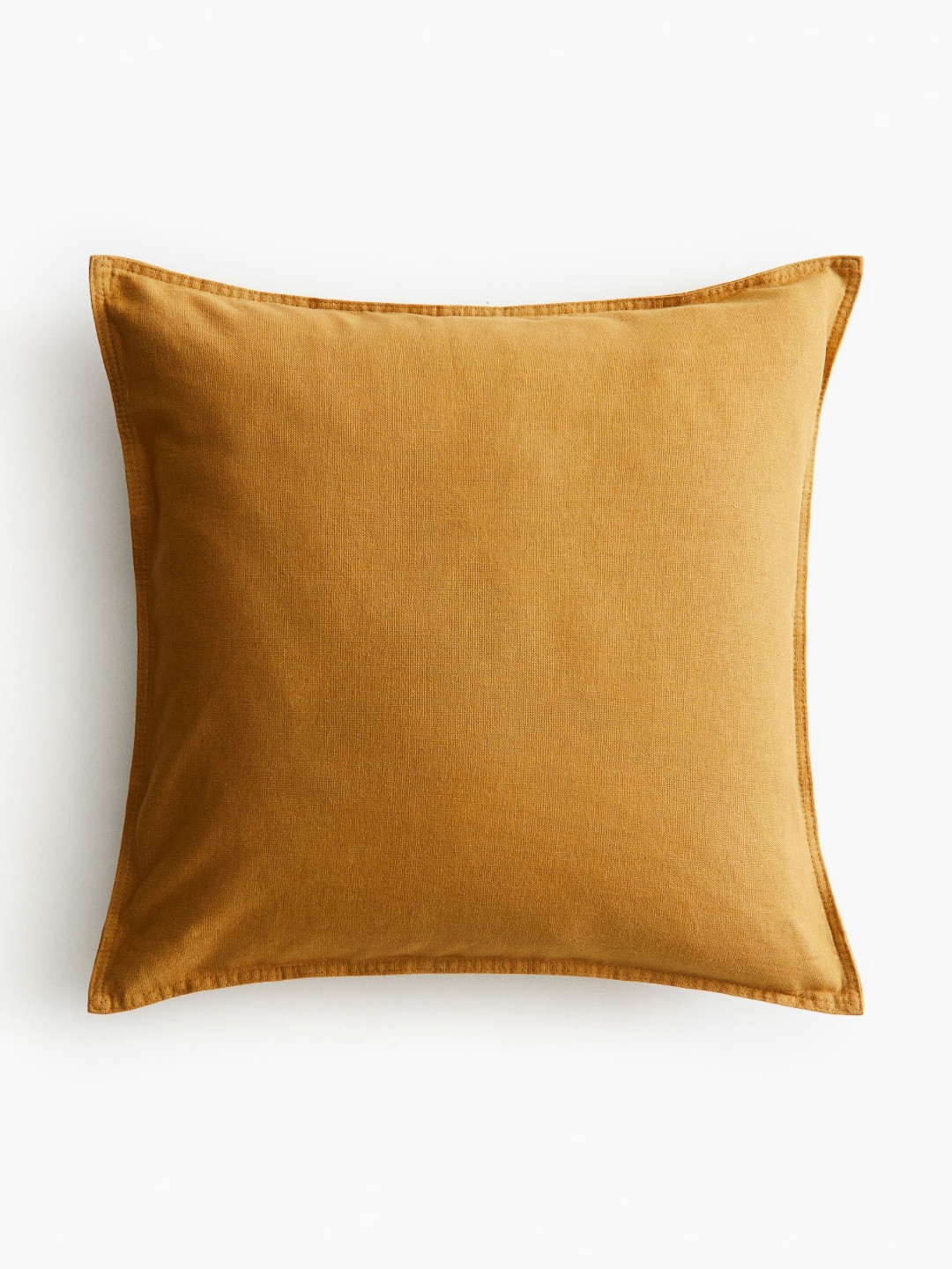 H&M Yellow Linen-Blend Cushion Cover