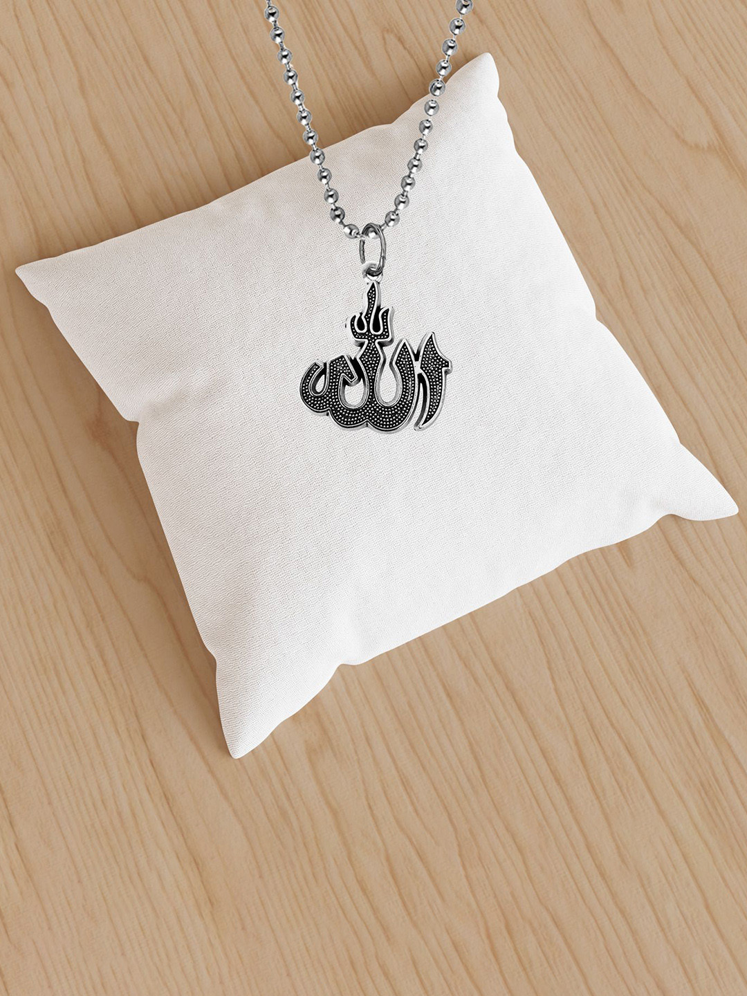 M Men Style Stainless Steel Geometric Religious Allah Prayer Muslim Pendant