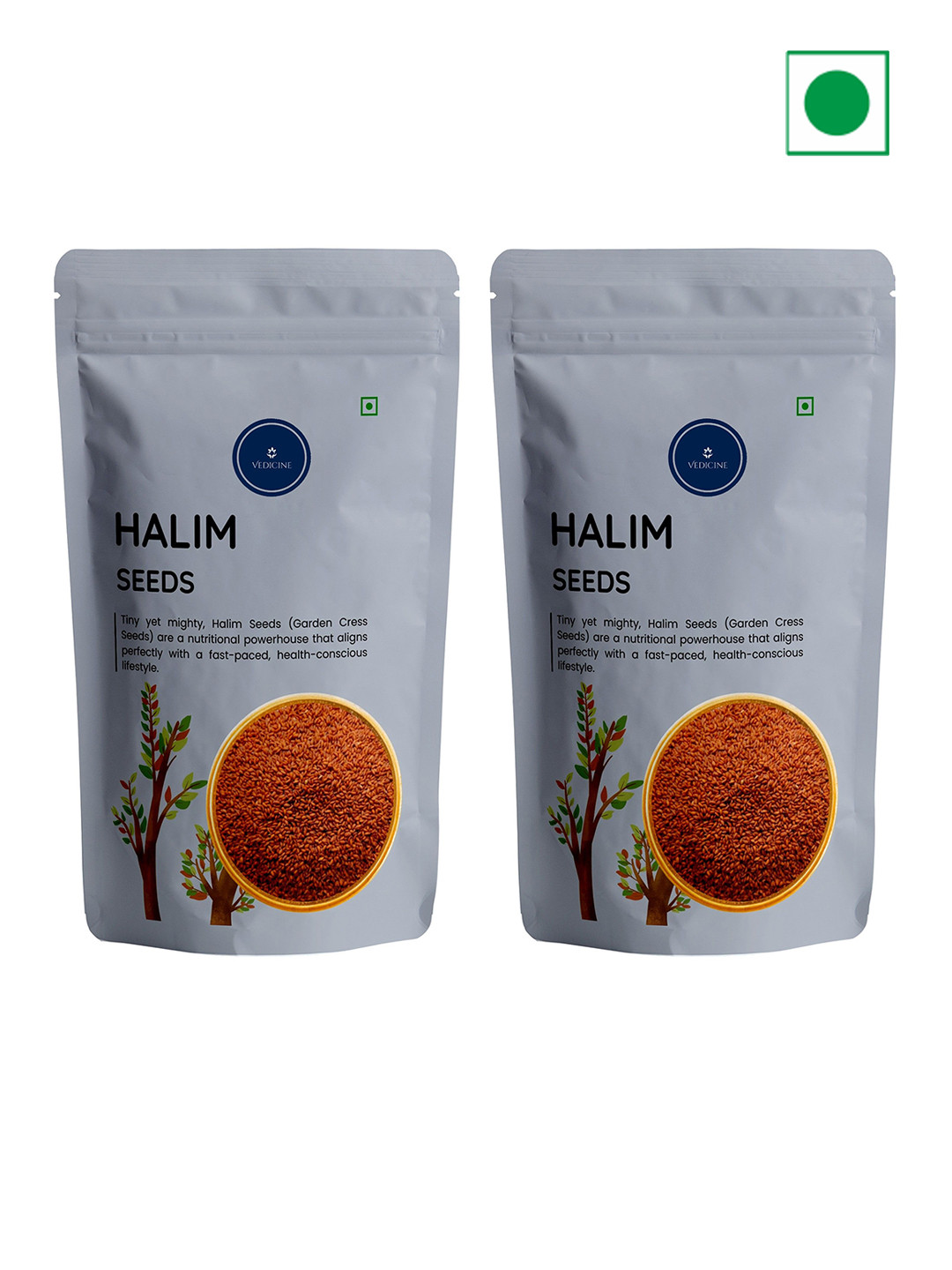 VEDICINE Set Of 2 Halim Haleem Seeds - 150gm Each