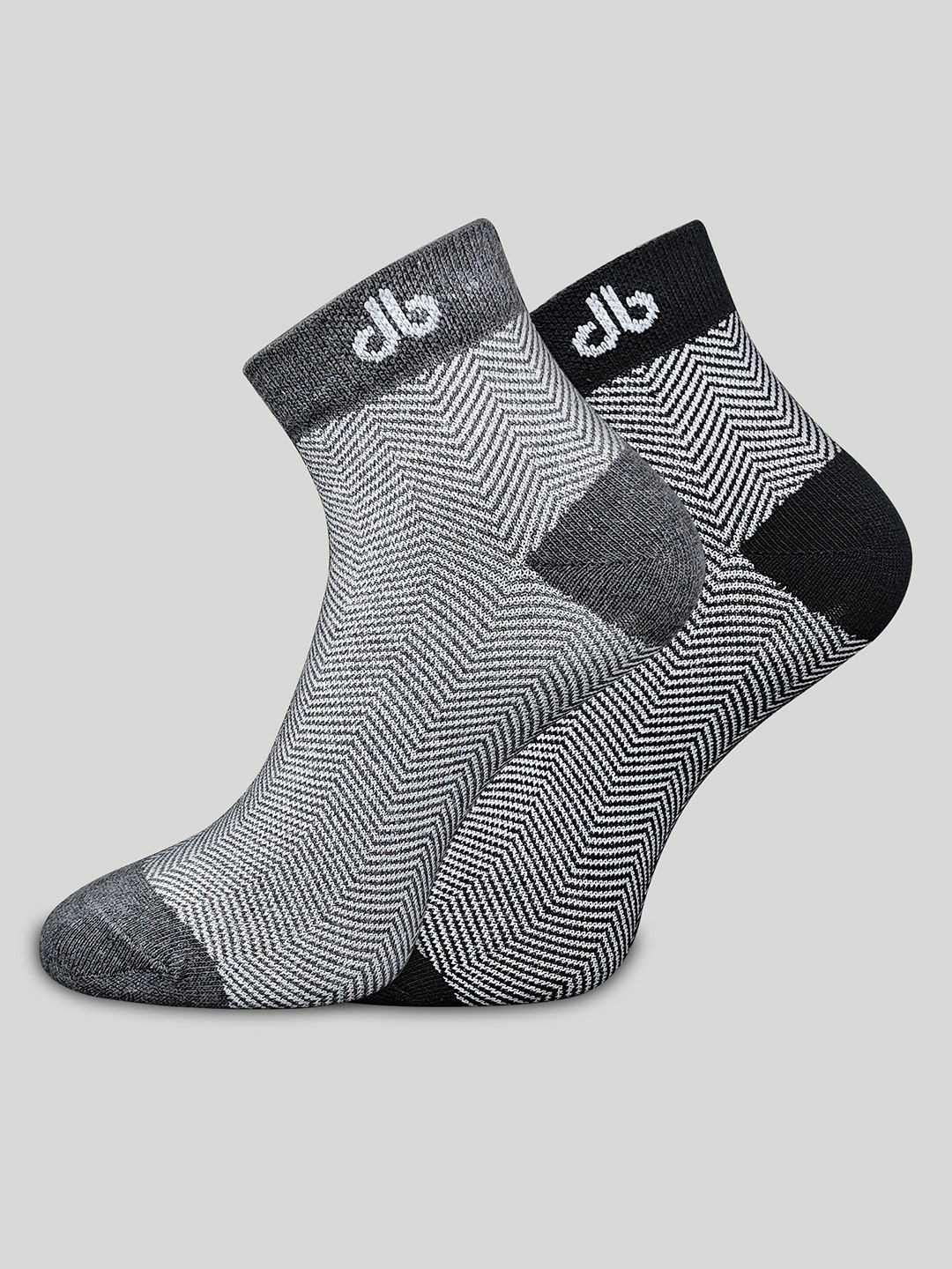 bigbanana Pack of 2 Colorblock Ankle-Length Socks