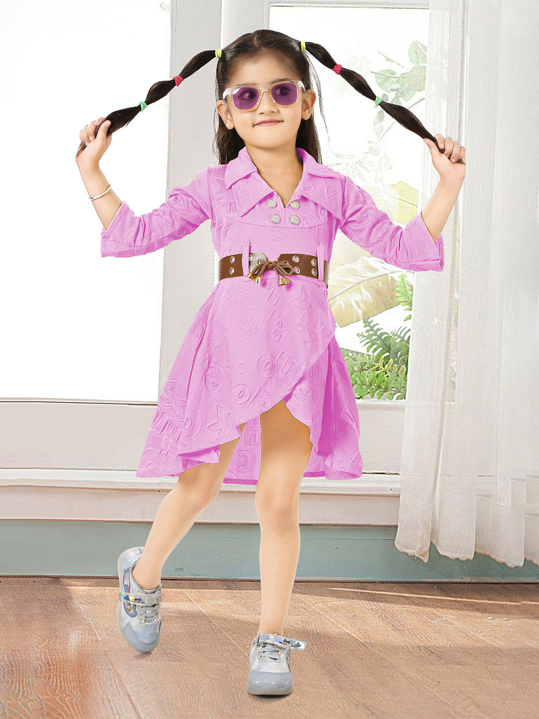 Billion Girls Tulip Hem Above Knee Fit & Flare Dress