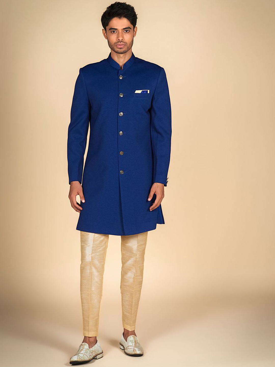 Dulha Ghar Men Indo Western Sherwani Set