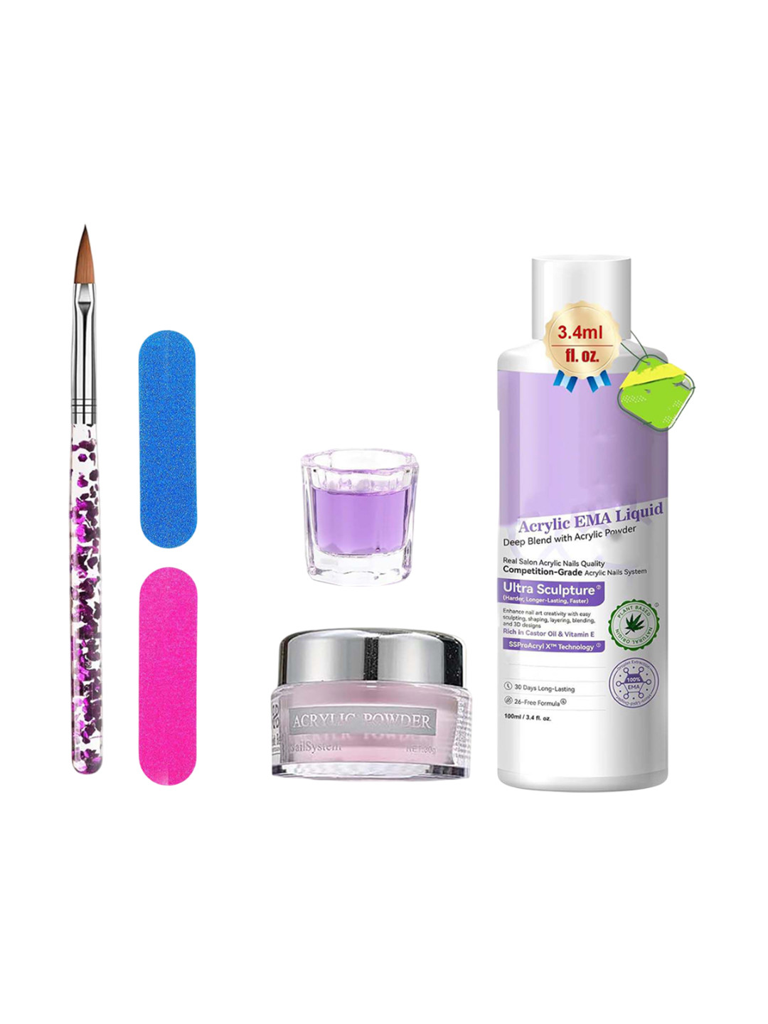 Ekinsu Professional Acrylic Nail Art Combo