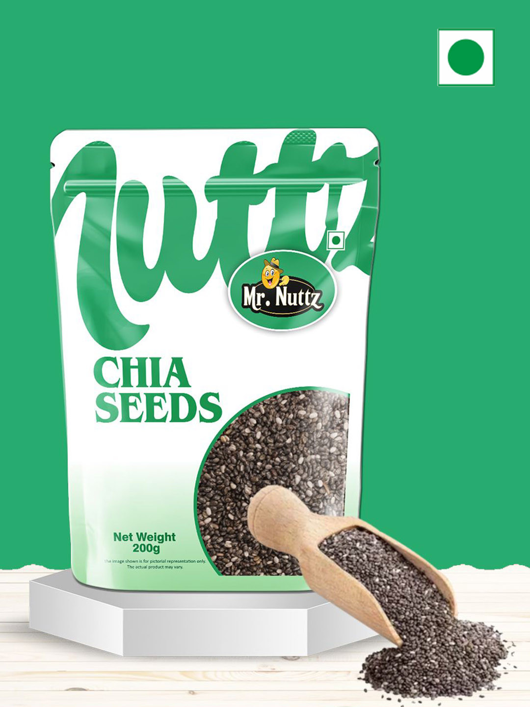 Mr.Nuttz Raw Organic Chia Seeds 200gm